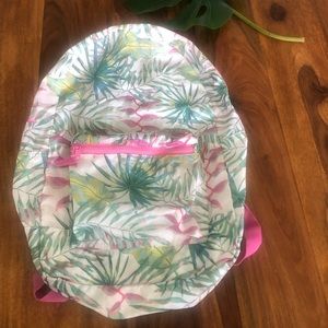 3/$20-Packable Tropical Floral Backpack